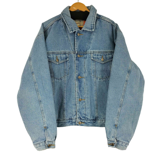 オールドネイビー OLD NAVY 90S 裏地キルティング デニムジャケット メンズ import:L